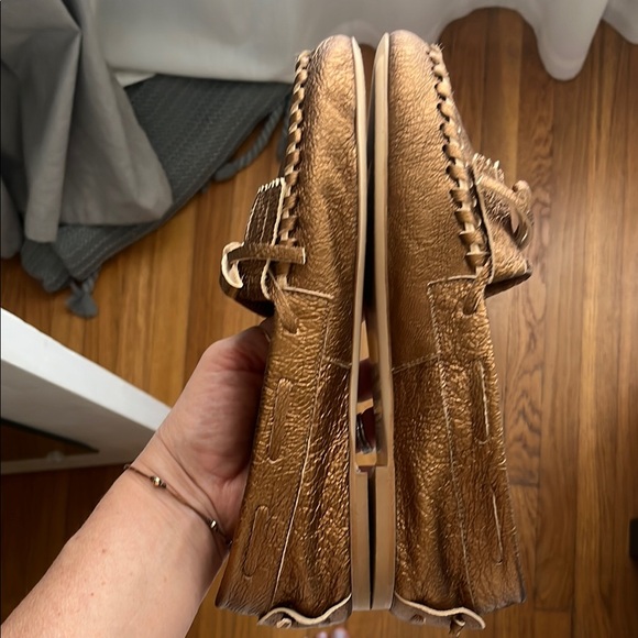 Jamie Haller Camp Loafer in Gold/Bronze - Picture 5 of 11